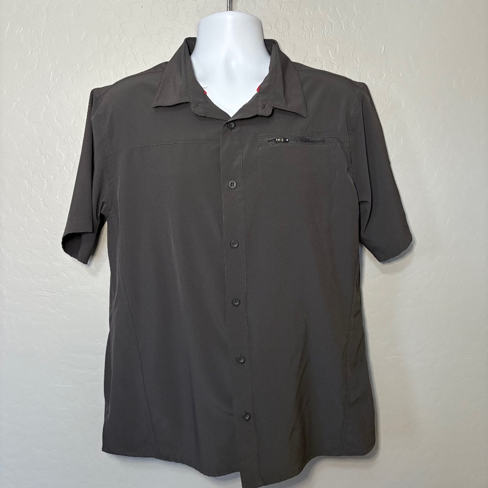 Gerry Mens Short Sleeve Dark Gray Renegade Field Shirt L
